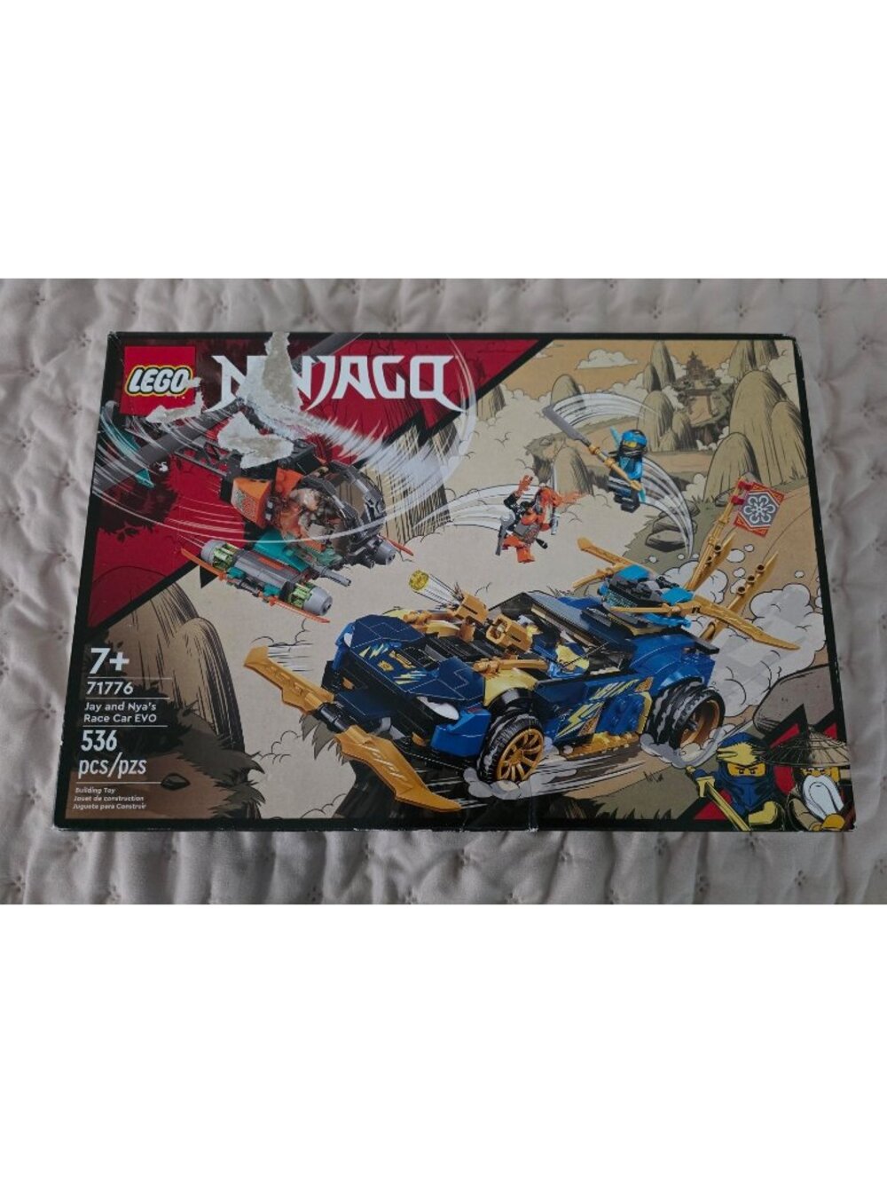 New Sealed LEGO Ninjago 71776 Jay & Nya's Race Car EVO Set 536 Pieces